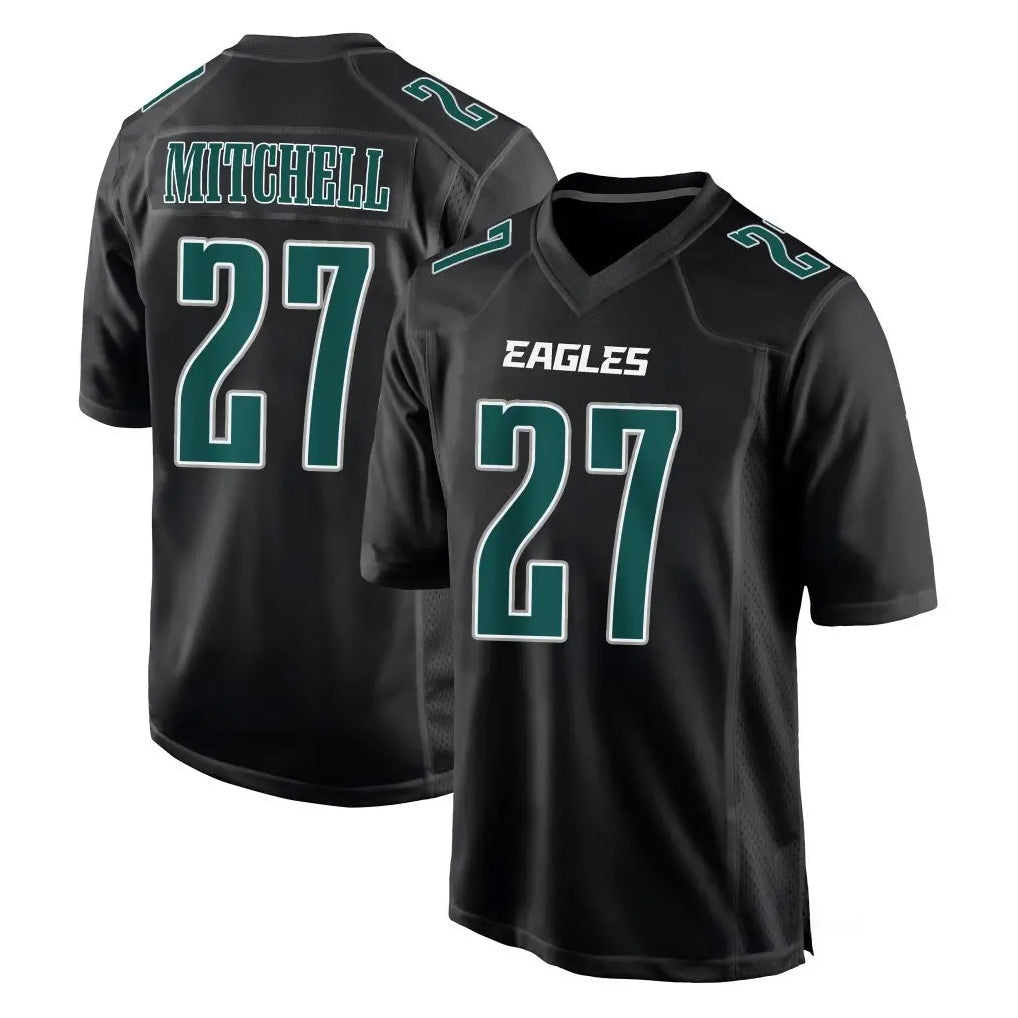 Choea P.Eagles #27 Quinyon Mitchell Player Carbon Black Fashion Home Game Stitched Jerseys