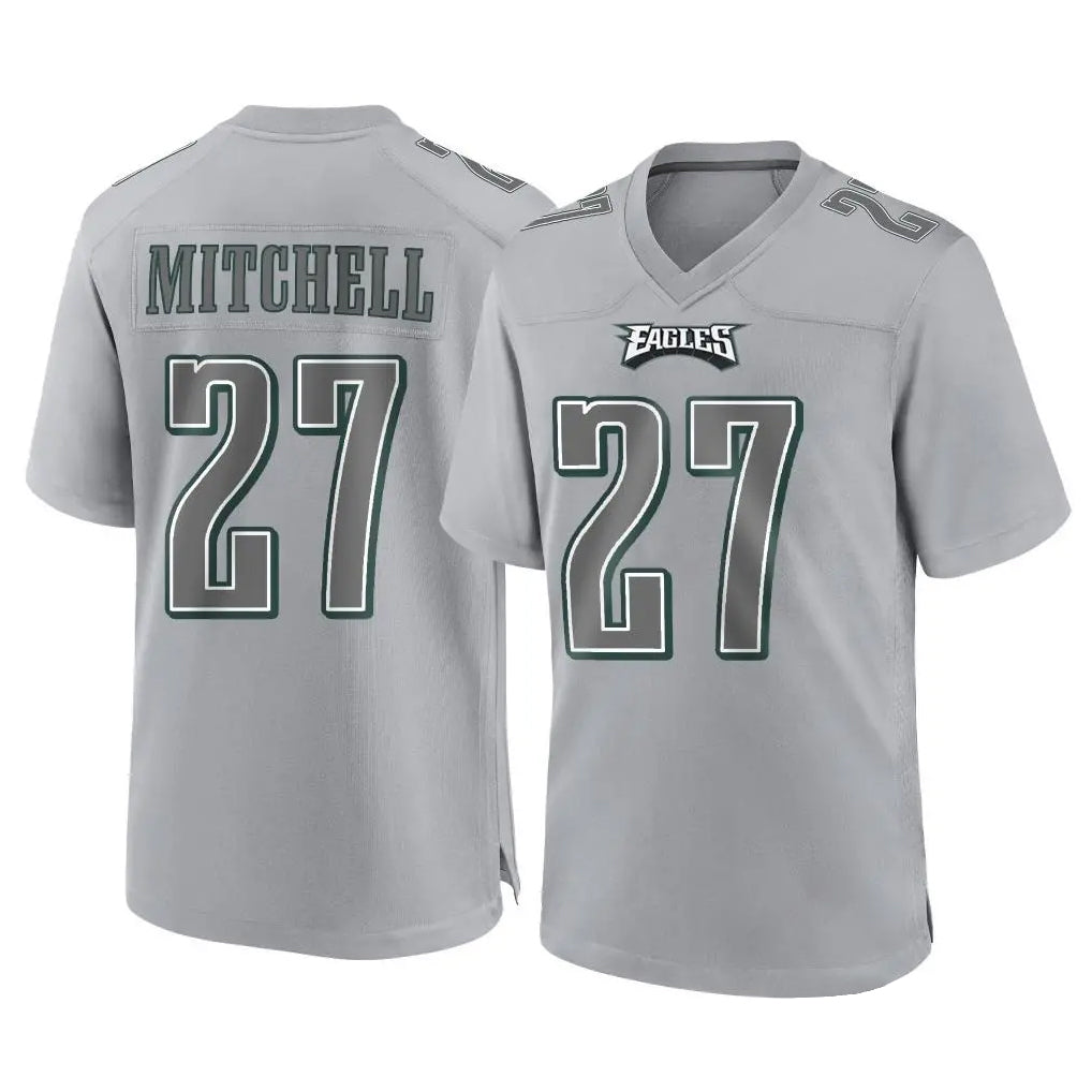 Choea P.Eagles #27 Quinyon Mitchell Player Gray Atmosphere Fashion Home Game Stitched Jerseys