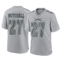 Choea P.Eagles #27 Quinyon Mitchell Player Gray Atmosphere Fashion Home Game Stitched Jerseys