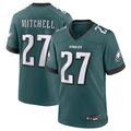 Choea P.Eagles #27 Quinyon Mitchell Player Midnight Green Replica Game Stitched Jerseys