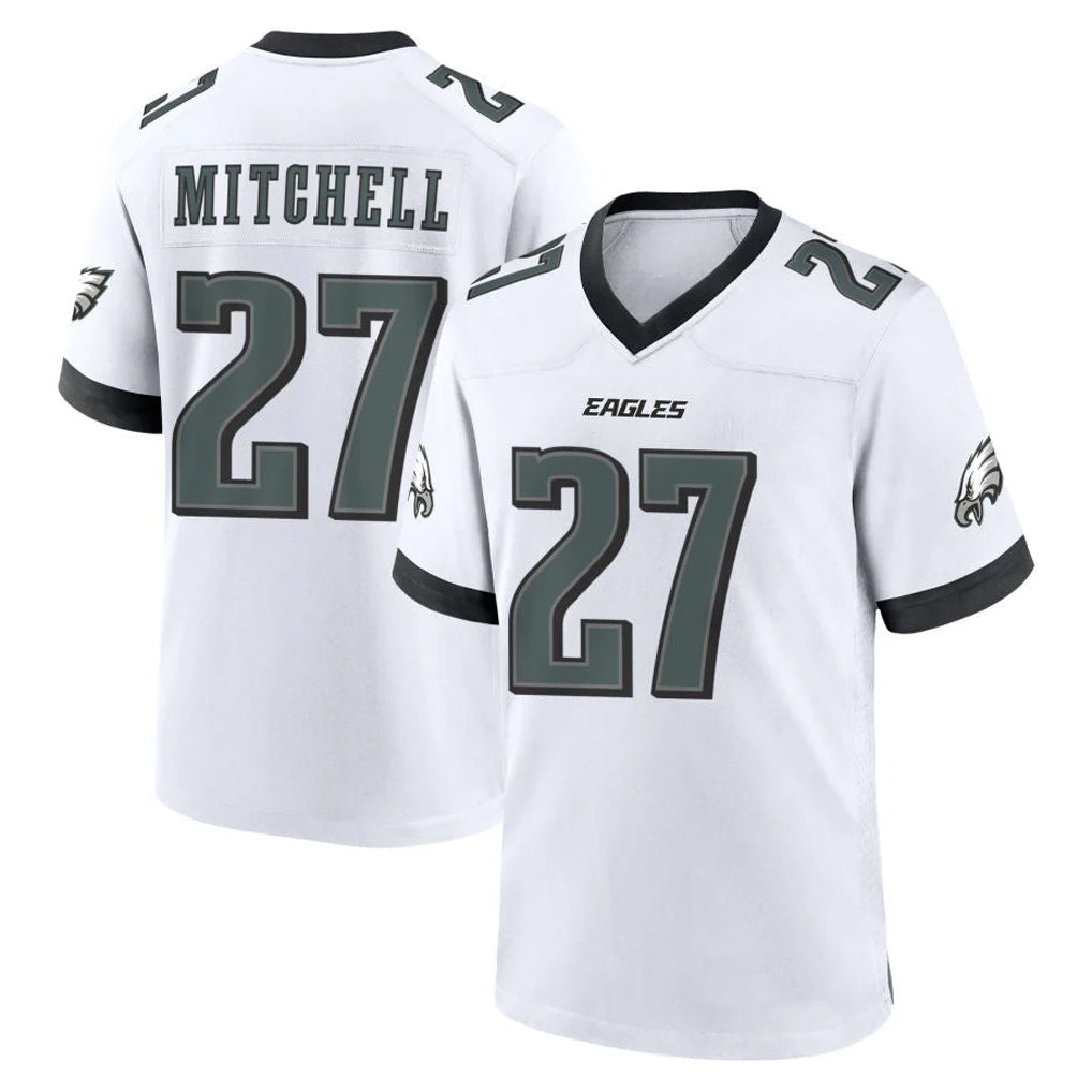 Choea P.Eagles #27 Quinyon Mitchell Player White Game Home Stitched Jerseys