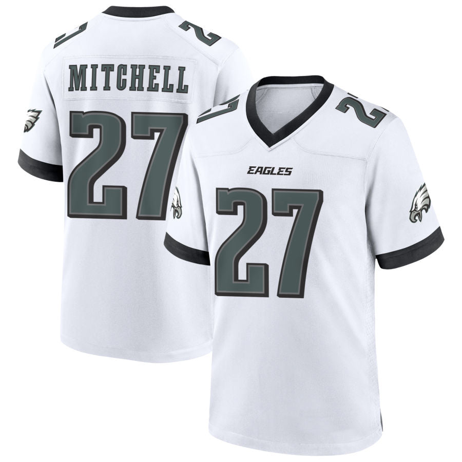 Choea P.Eagles #27 Quinyon Mitchell Player White Home Game Stitched Jerseys
