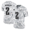 Choea P.Eagles #2 Riq Woolen Player Arctic Camo Salute to Service Limited Game Stitched Jerseys