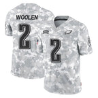 Choea P.Eagles #2 Riq Woolen Player Arctic Camo Salute to Service Limited Game Stitched Jerseys