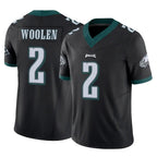 Choea P.Eagles #2 Riq Woolen Player Black Limited Vapor F.U.S.E. Home Game Stitched Jerseys