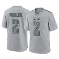 Choea P.Eagles #2 Riq Woolen Player Gray Atmosphere Fashion Home Game Stitched Jerseys