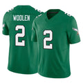 Choea P.Eagles #2 Riq Woolen Player Green Kelly Alternate Vapor F.U.S.E. Home Game Stitched Jerseys