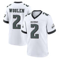 Choea P.Eagles #2 Riq Woolen Player White Game Home Stitched Jerseys