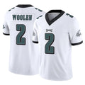 Choea P.Eagles #2 Riq Woolen Player White Limited Vapor F.U.S.E. Home Game Stitched Jerseys