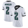 Choea P.Eagles #2 Riq Woolen Player White Limited Vapor Untouchable Home Game Stitched Jerseys