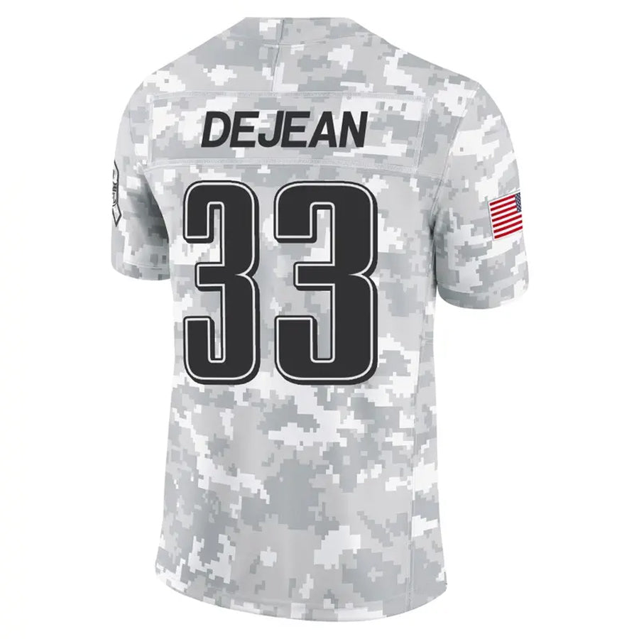 Choea P.Eagles #33 Cooper DeJean Player Arctic Camo Salute to Service Limited Stitched Jerseys
