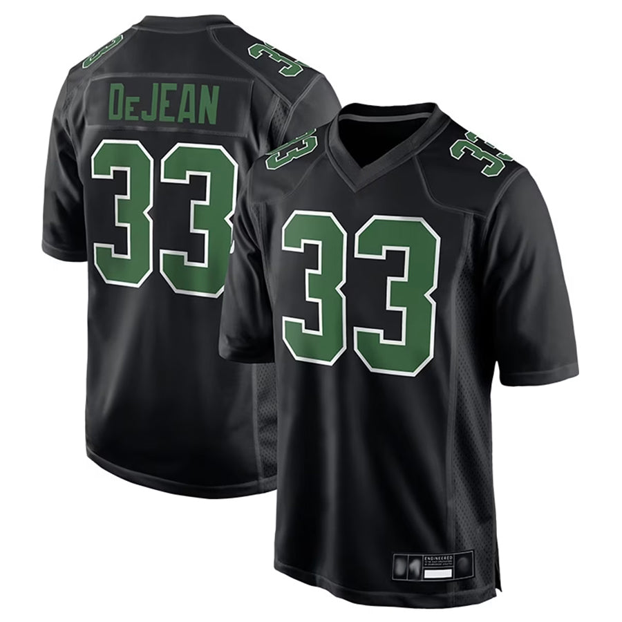 Choea P.Eagles #33 Cooper DeJean Player Black Carbon Kelly Stitched Jerseys