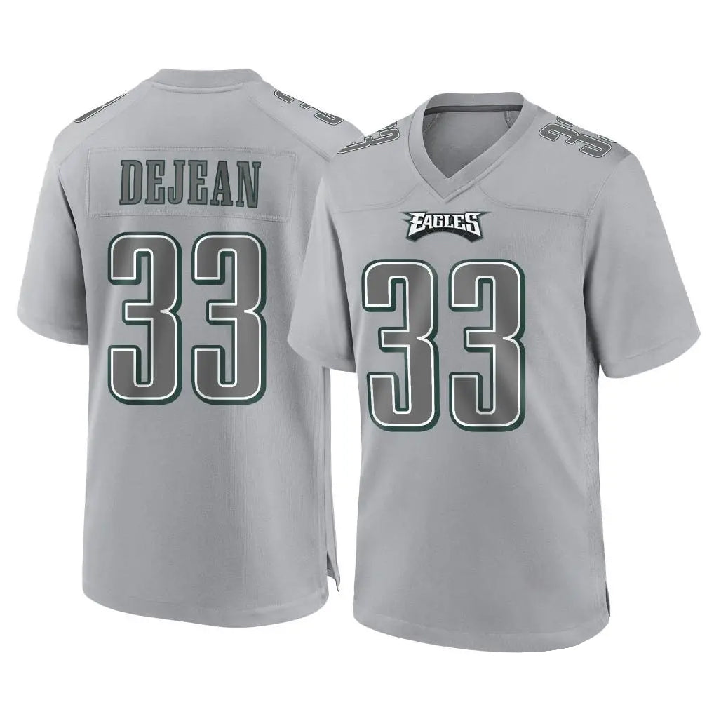 Choea P.Eagles #33 Cooper DeJean Player Gray Atmosphere Fashion Home Game Stitched Jerseys