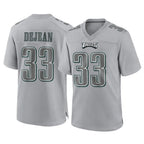 Choea P.Eagles #33 Cooper DeJean Player Gray Atmosphere Fashion Home Game Stitched Jerseys