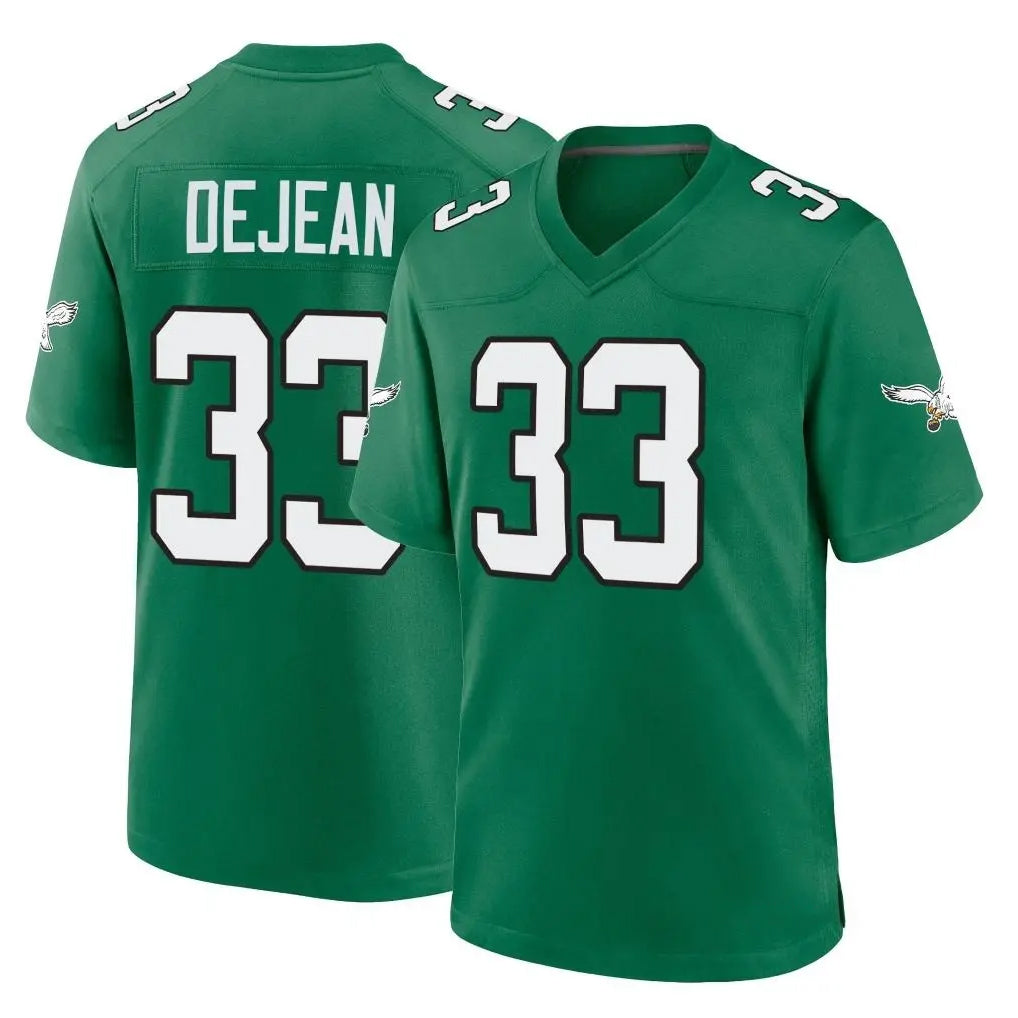 Choea P.Eagles #33 Cooper DeJean Player Green Kelly Alternate Home Game Stitched Jerseys
