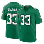 Choea P.Eagles #33 Cooper DeJean Player Green Kelly Alternate Home Game Stitched Jerseys