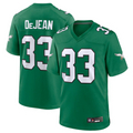 Choea P.Eagles #33 Cooper DeJean Player Kelly Green Replica Game Stitched Jerseys