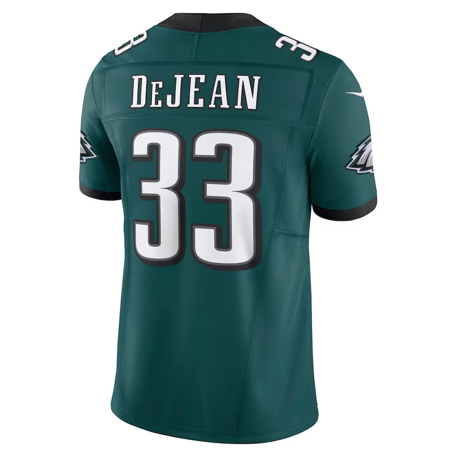 Choea P.Eagles #33 Cooper DeJean Player Midnight Green Vapor F.U.S.E. Limited Stitched Jerseys