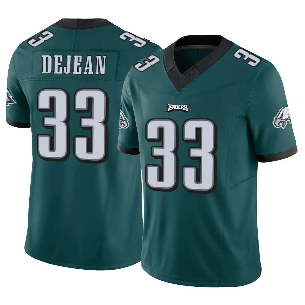 Choea P.Eagles #33 Cooper DeJean Player Team Color Green Limited Vapor F.U.S.E. Home Game Stitched Jerseys