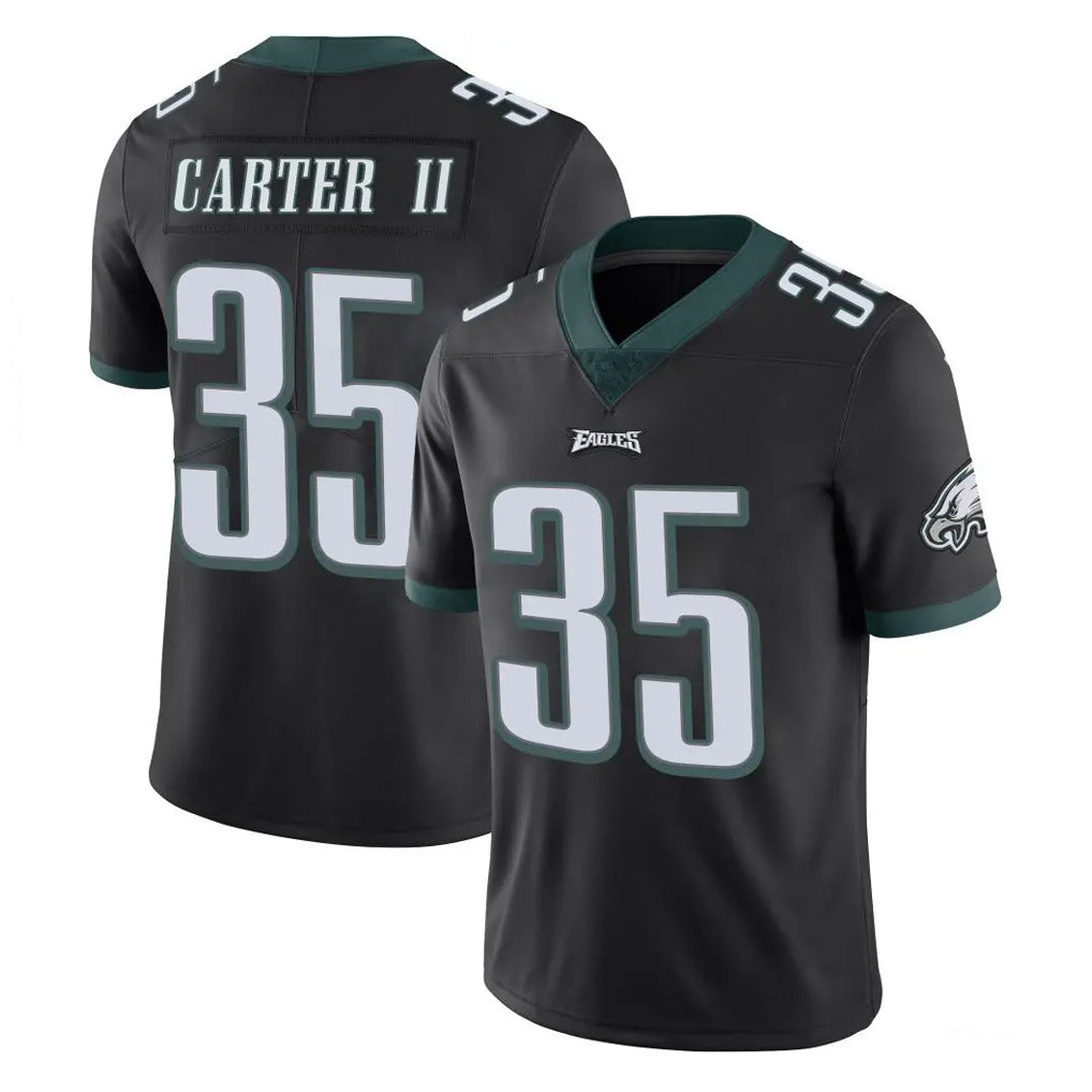 Choea P.Eagles #35 Michael Carter II Player Black Limited Vapor Untouchable Home Game Stitched Jerseys