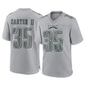 Choea P.Eagles #35 Michael Carter II Player Gray Atmosphere Fashion Home Game Stitched Jerseys