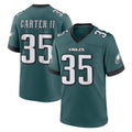 Choea P.Eagles #35 Michael Carter II Player Green Home Game Stitched Jerseys
