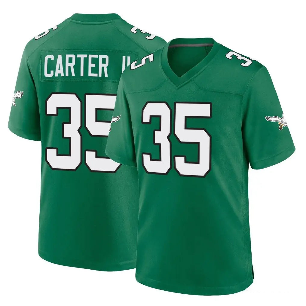 Choea P.Eagles #35 Michael Carter II Player Green Kelly Alternate Home Game Stitched Jerseys
