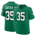Choea P.Eagles #35 Michael Carter II Player Green Kelly Alternate Home Game Stitched Jerseys