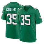 Choea P.Eagles #35 Michael Carter II Player Green Kelly Alternate Home Game Stitched Jerseys