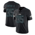 Choea P.Eagles #35 Michael Carter II Player Limited Black Impact Home Game Stitched Jerseys