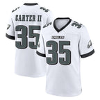 Choea P.Eagles #35 Michael Carter II Player White Game Home Stitched Jerseys