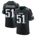 Choea P.Eagles #51 Cam Jurgens Player Black Game Home Stitched Jerseys
