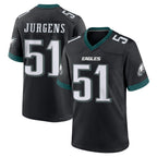 Choea P.Eagles #51 Cam Jurgens Player Black Game Home Stitched Jerseys