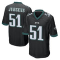 Choea P.Eagles #51 Cam Jurgens Player Black Home Game Stitched Jerseys