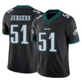 Choea P.Eagles #51 Cam Jurgens Player Black Limited Vapor F.U.S.E. Home Game Stitched Jerseys