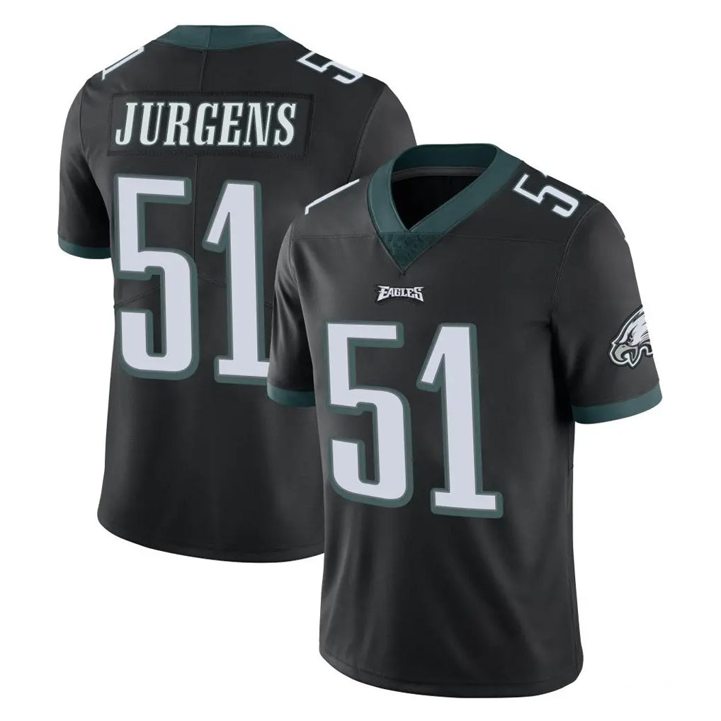 Choea P.Eagles #51 Cam Jurgens Player Black Limited Vapor Untouchable Home Game Stitched Jerseys