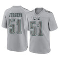 Choea P.Eagles #51 Cam Jurgens Player Gray Atmosphere Fashion Home Game Stitched Jerseys