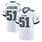 Choea P.Eagles #51 Cam Jurgens Player White Game Home Stitched Jerseys