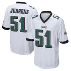 Choea P.Eagles #51 Cam Jurgens Player White Home Game Stitched Jerseys
