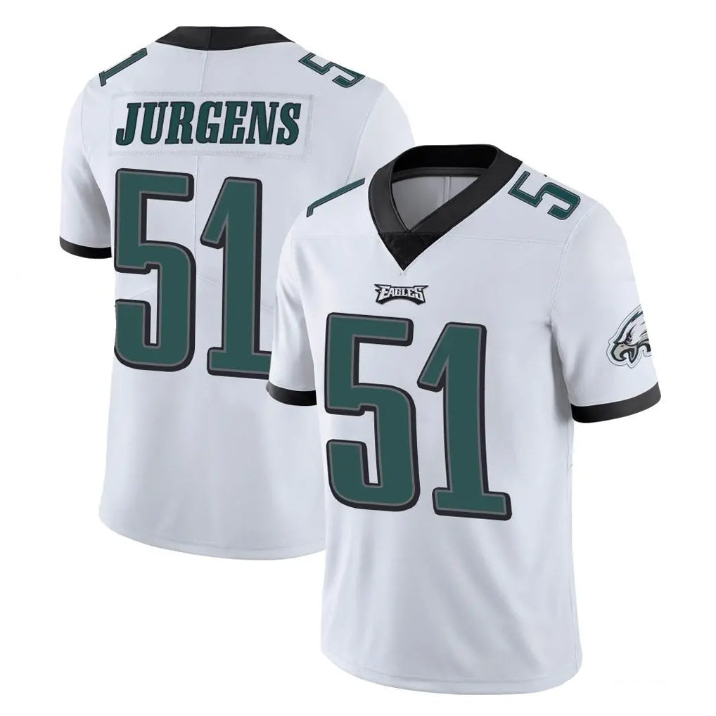Choea P.Eagles #51 Cam Jurgens Player White Limited Vapor Untouchable Home Game Stitched Jerseys