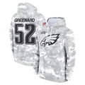 Choea P.Eagles #52 Jonathan Greenard Player Arctic Camo Salute to Service Pullover Hoodies Limited Game Stitched Jerseys