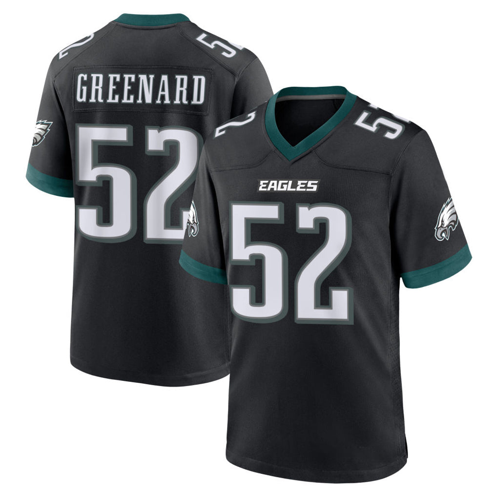 Choea P.Eagles #52 Jonathan Greenard Player Black Game Home Stitched Jerseys