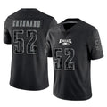 Choea P.Eagles #52 Jonathan Greenard Player Black Reflective Limited Home Game Stitched Jerseys