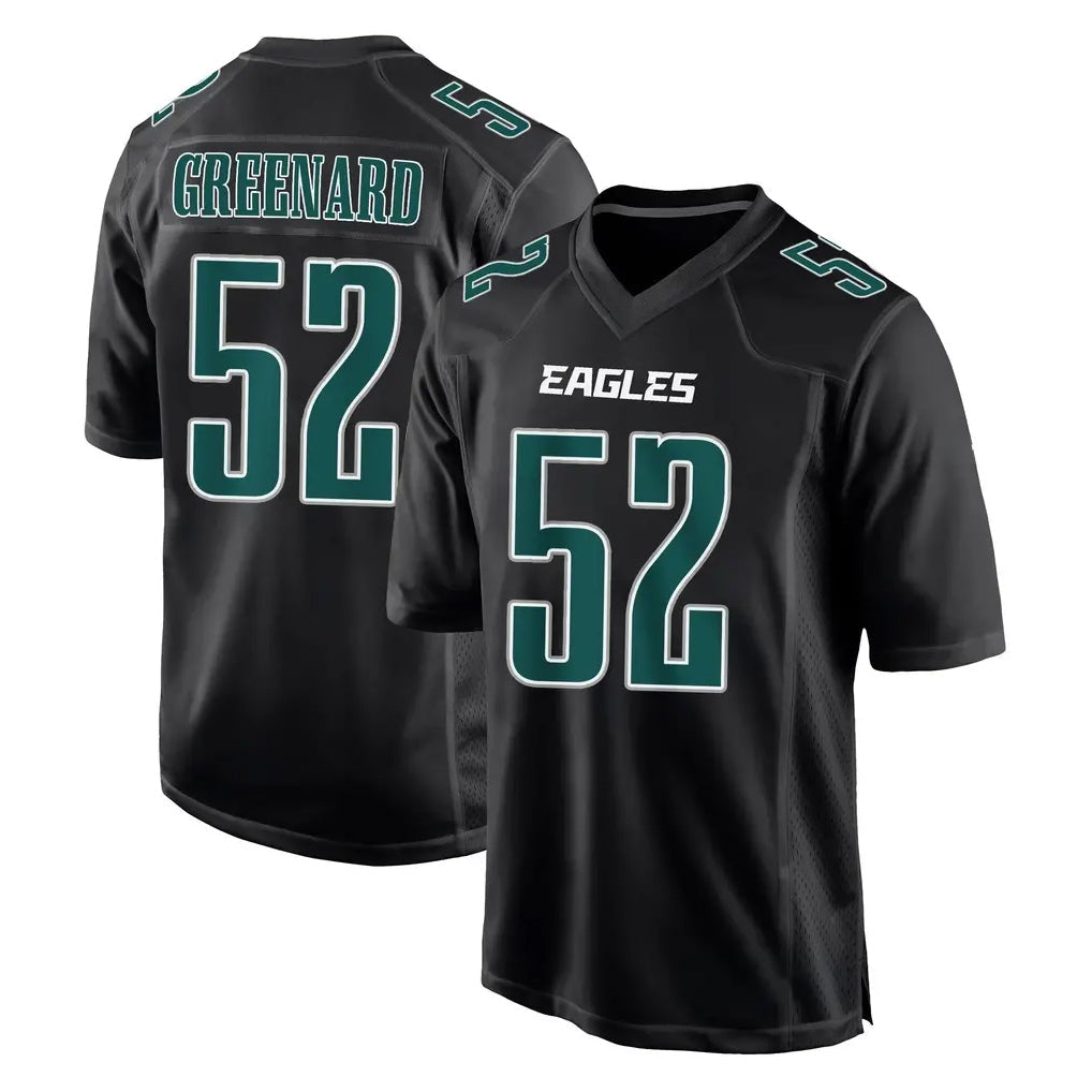 Choea P.Eagles #52 Jonathan Greenard Player Carbon Black Fashion Home Game Stitched Jerseys