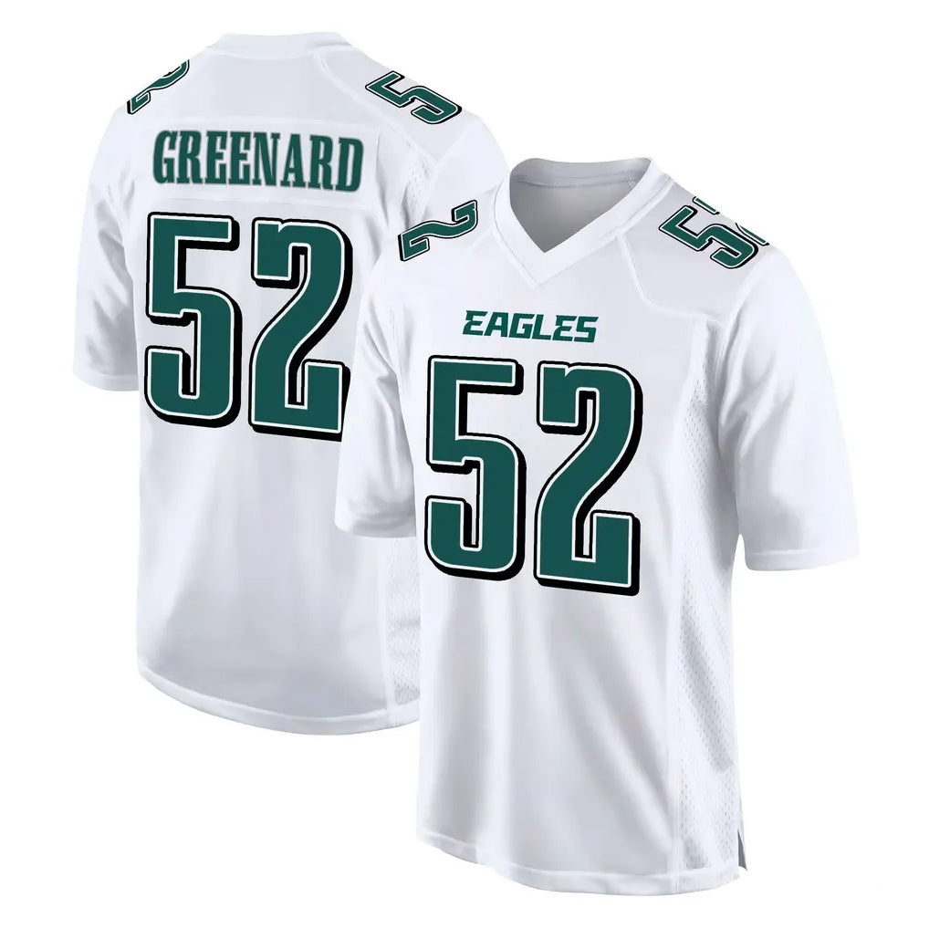 Choea P.Eagles #52 Jonathan Greenard Player White Tundra Fashion Home Game Stitched Jerseys