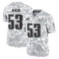 Choea P.Eagles #53 Zack Baun Player Arctic Camo Salute to Service Limited Game Stitched Jerseys
