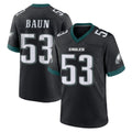 Choea P.Eagles #53 Zack Baun Player Black Game Home Stitched Jerseys