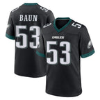 Choea P.Eagles #53 Zack Baun Player Black Game Home Stitched Jerseys