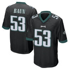 Choea P.Eagles #53 Zack Baun Player Black Home Game Stitched Jerseys