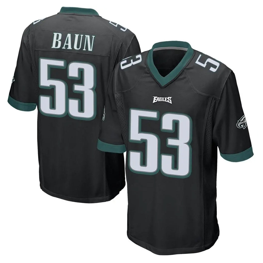 Choea P.Eagles #53 Zack Baun Player Black Home Game Stitched Jerseys